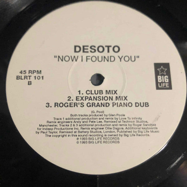 Desoto : Now I Found You (12")