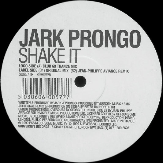 Jark Prongo : Shake It (12")