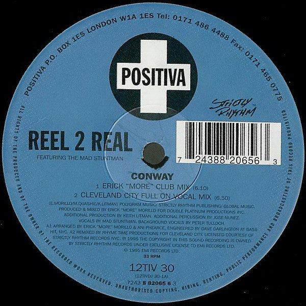 Reel 2 Real Featuring The Mad Stuntman : Conway (12")