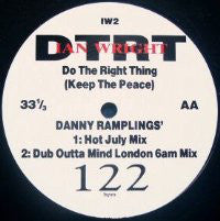 Ian Wright (2) : Do The Right Thing (Keep The Peace) (12", Promo)