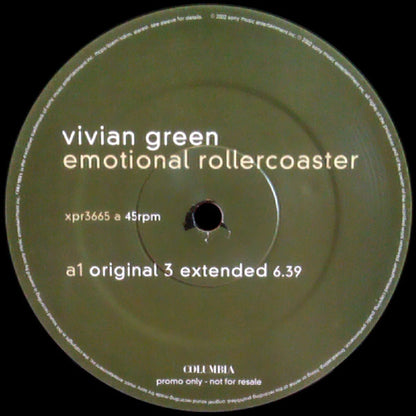 Vivian Green : Emotional Rollercoaster (12", Promo)