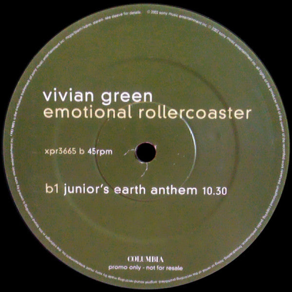 Vivian Green : Emotional Rollercoaster (12", Promo)