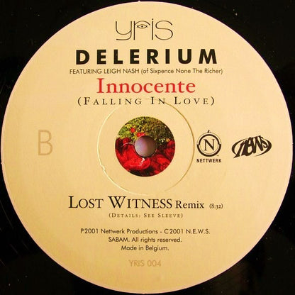 Delerium Featuring Leigh Nash : Innocente (Falling In Love) (Mr Sam / Lost Witness Mixes) (12", Single)