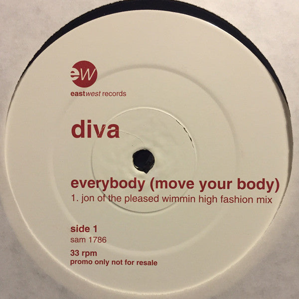 Diva : Everybody (Move Your Body) (2x12", Promo)