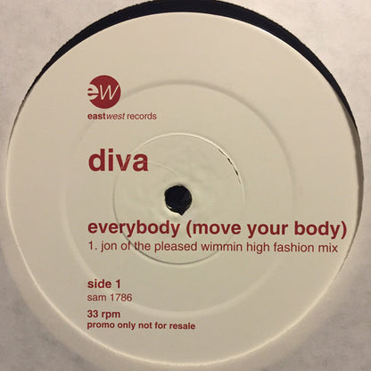 Diva : Everybody (Move Your Body) (2x12", Promo)