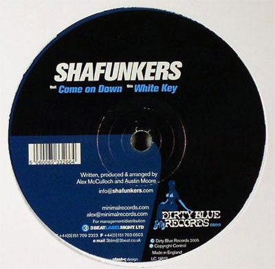 Shafunkers : Come On Down / White Key (12")