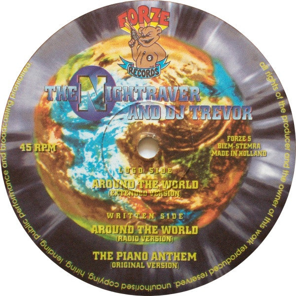 The Nightraver & DJ Trevor Featuring MC Cyclone : Around The World (12")