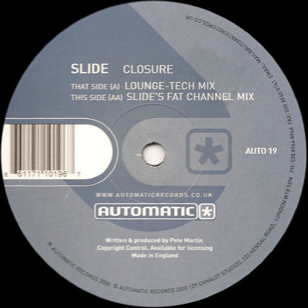 Slide : Closure (12")