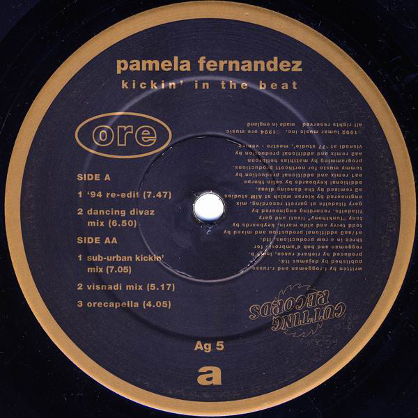 Pamela Fernandez : Kickin' In The Beat (12", Single)