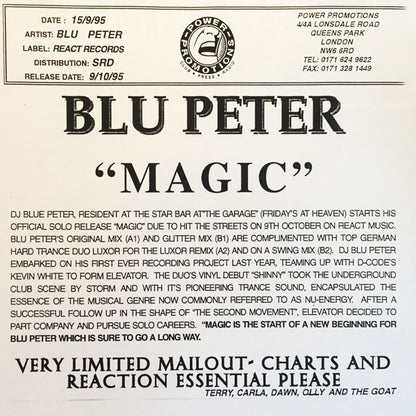 Blu Peter : Magic (12")