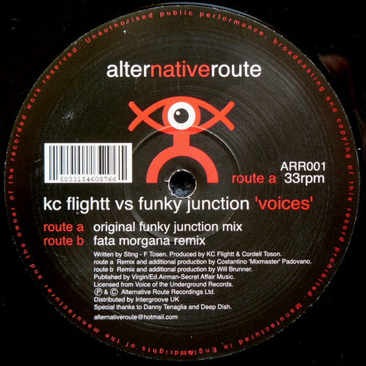 KC Flightt Vs Funky Junction : Voices (12")