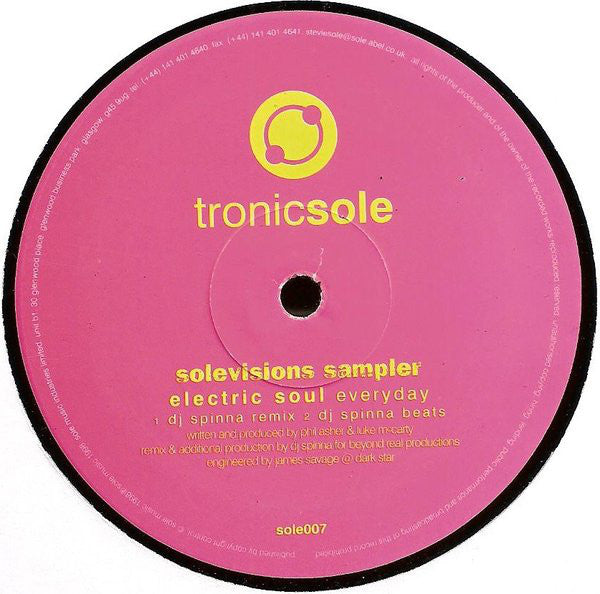 Various : Solevisions Sampler (12", Smplr)