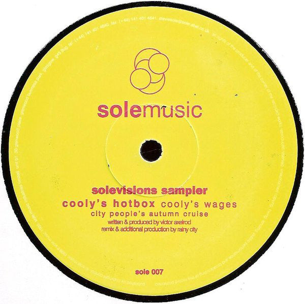 Various : Solevisions Sampler (12", Smplr)