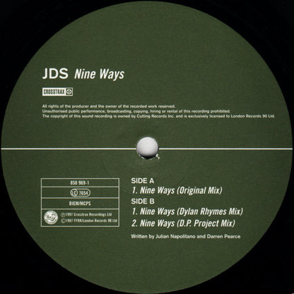 JDS : Nine Ways (12")