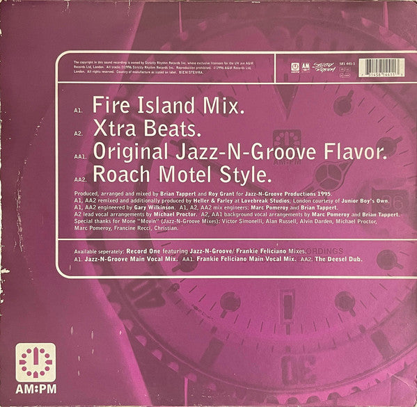 Moné : Movin' (Heller & Farley / Jazz-N-Groove Mixes) (12", Rec)