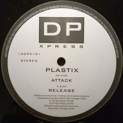 Plastix : Attack / Release (12")