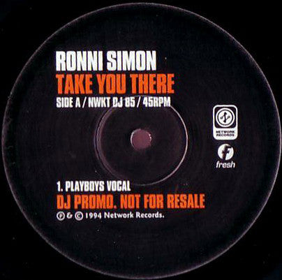 Ronni Simon : Take You There (12", Promo)