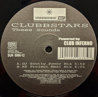 Clubbstars : Theee Sounds (12")