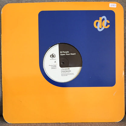 M People : Open Your Heart (12", Promo)