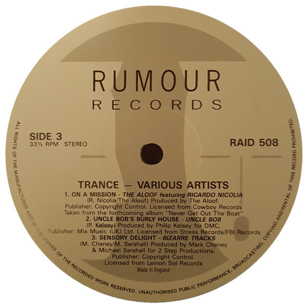 Various : Trance (2xLP, Comp)