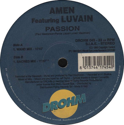 Amen! UK Feat. Luvain Maximen : Passion (12")