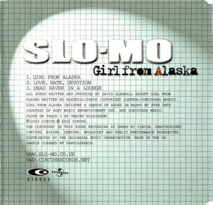 Slo-Mo : Girl From Alaska (CD, Single)