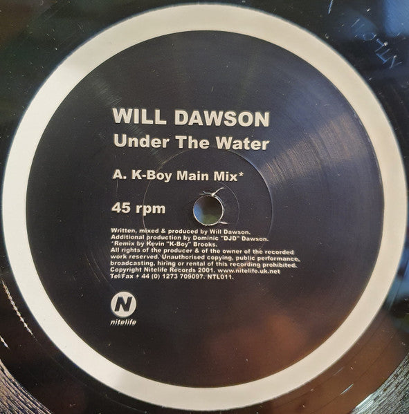 Will Dawson : Under The Water (12")
