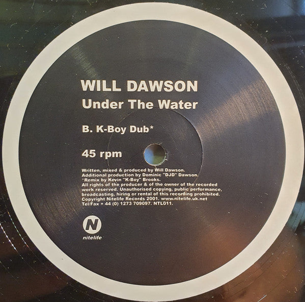 Will Dawson : Under The Water (12")