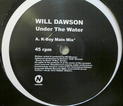 Will Dawson : Under The Water (12")