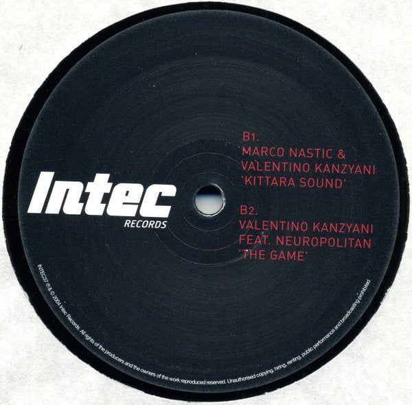 Valentino Kanzyani : Intecnique (12", Smplr)