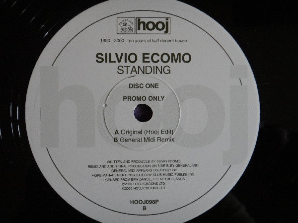 Silvio Ecomo : Standing (12", Promo, 1/2)