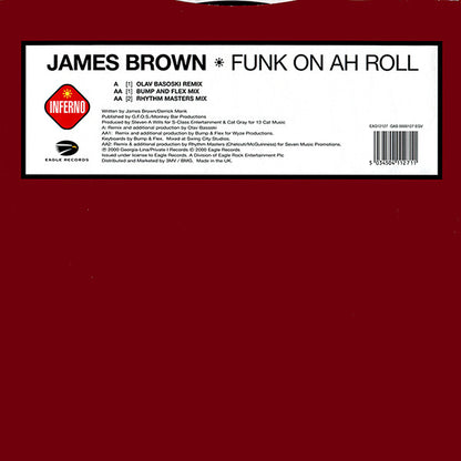 James Brown : Funk On Ah Roll (12", Single)