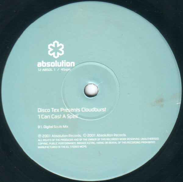 Disco-Tex Presents Cloudburst (3) : I Can Cast A Spell (12", Single)
