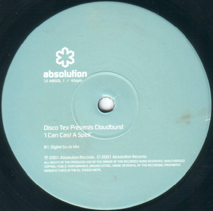 Disco-Tex Presents Cloudburst (3) : I Can Cast A Spell (12", Single)