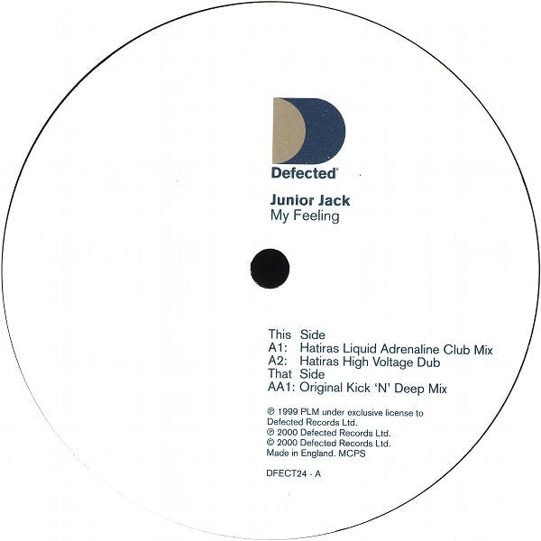 Junior Jack : My Feeling (Part 1) (12")