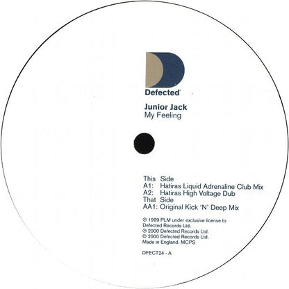 Junior Jack : My Feeling (Part 1) (12")