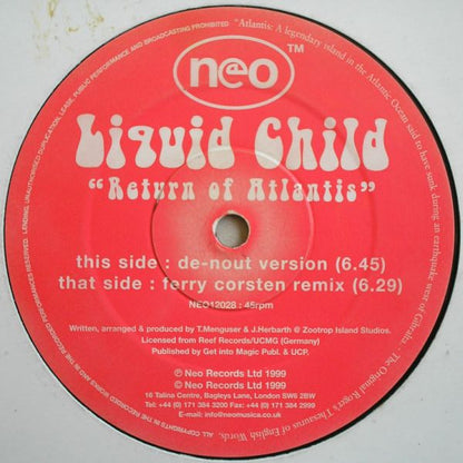 Liquid Child : Return Of Atlantis (12")