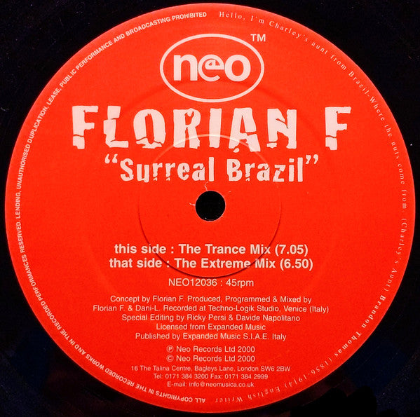 Florian F* : Surreal Brazil (12")