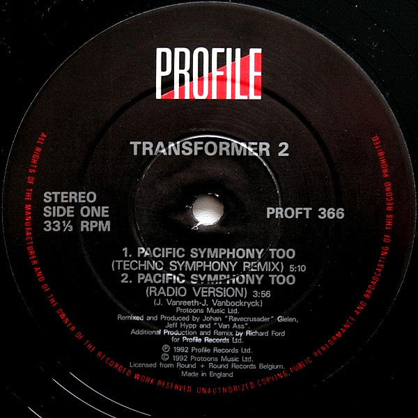 Transformer 2 : Pacific Symphony Too (12")