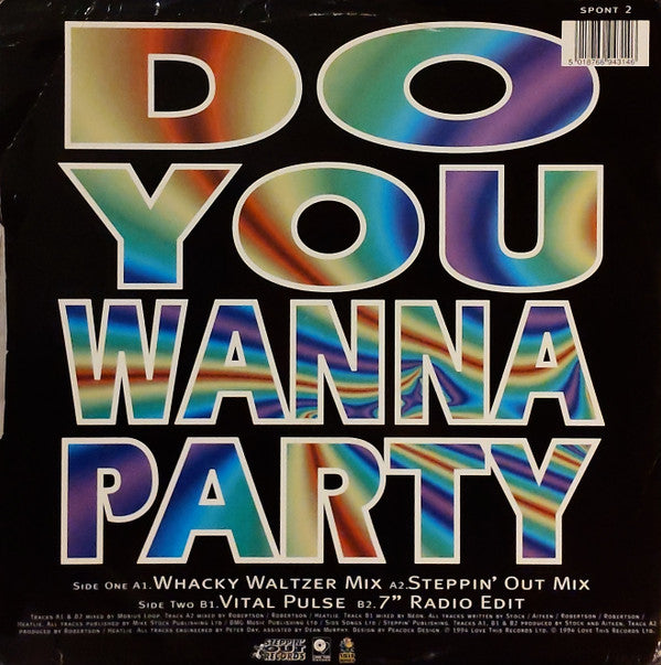 DJ Scott Featuring Lorna B* : Do You Wanna Party (12")