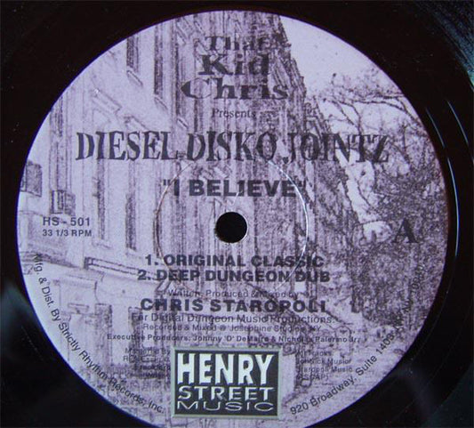 That Kid Chris Presents Diesel Disko Jointz : I Believe / Don't Take Your Love (12")