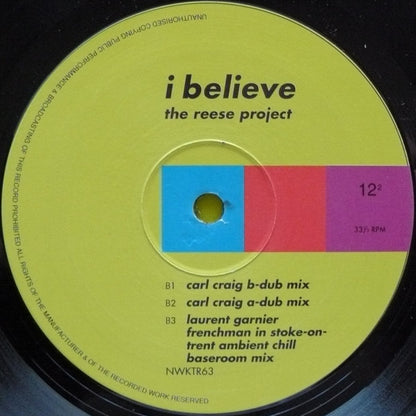 The Reese Project : I Believe (12")