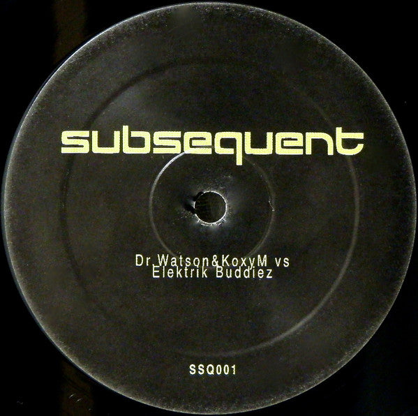 Dr. Watson & Elektric Buddiez : Activity (12")