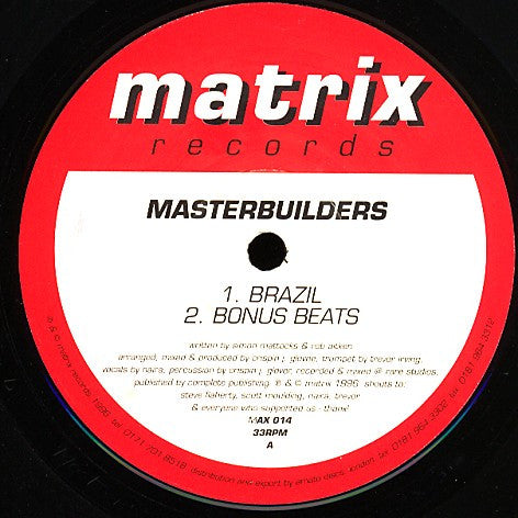 Masterbuilders : Brazil (12")