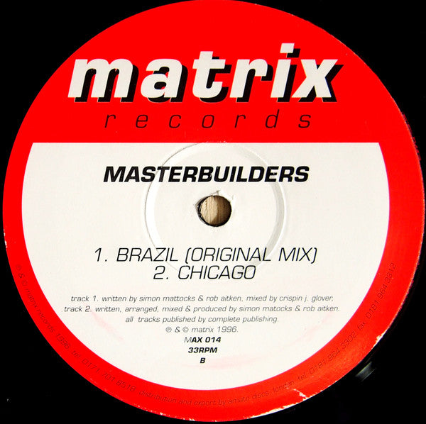 Masterbuilders : Brazil (12")