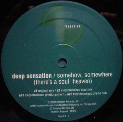 Deep Sensation : Somehow, Somewhere (There's A Soul Heaven) (12")