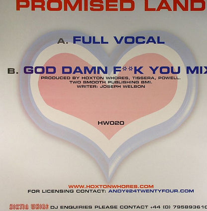 Hoxton Whores Vs. Rob Tissera : Promised Land 2005 (12")