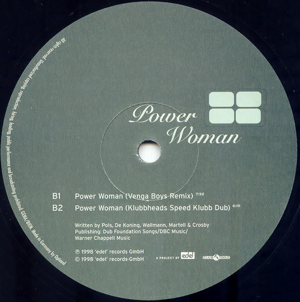 Mark Van Dale With Enrico : Power Woman (12", Single)