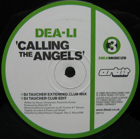 Dea-Li : Calling The Angels (The DJ Taucher Remixes) (12", P.R)
