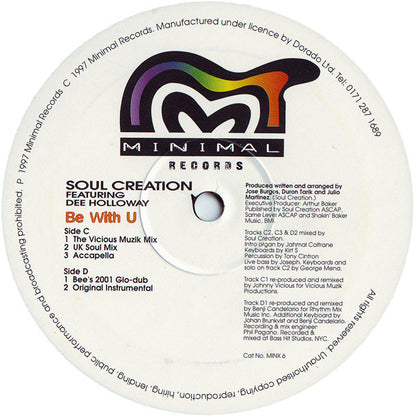 Soul Creation Featuring Dee Holloway : Be With U (2x12")